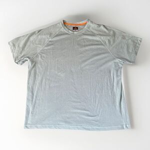 RIDGECUT Toughwear Mens 2XL Performance Shirt Blue Wicking Crew Short Sleeve Tee